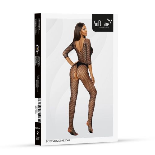 Бодістокінг SoftLine Bodystocking 2048, black - One Size - купити в Україні | Секс шоп SEX-SHOP.ua