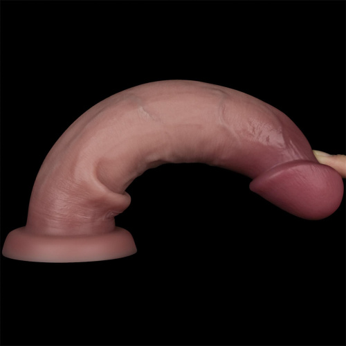 Реалистичный фаллоимитатор LoveToy Sliding Skin Pro II Dual Layer Silicone Dong, 22,7 см