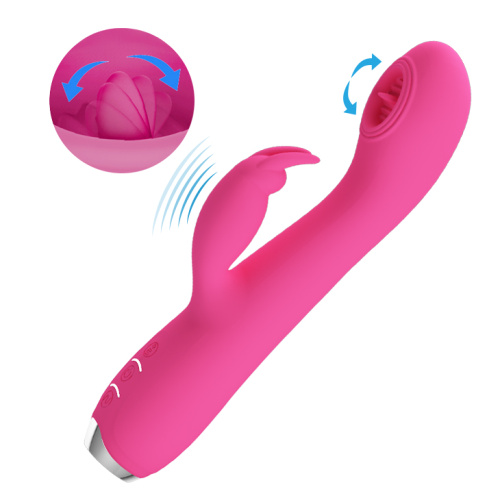 Pretty Love Rachel Licking Vibrator - вибратор-кролик с имитацией оральных ласк, 19.9х3.5 см