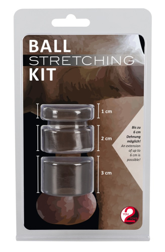 Ball Stretching Kit - Набор эрекционных колец, 3 шт (черный)