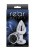 Ns Novelties - Rose Buttplug M - Анальная пробка, 7,5х3,5 см, (серебристая с черным) Ns Novelties - Rose Buttplug M - Анальная пробка, 7,5х3,5 см, (серебристая с черным)