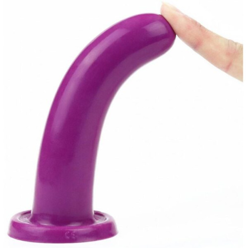 LoveToy Silicone Holy Dong Medium 5.5 " - Силиконовый фаллоимитатор, 14.5х3.2 см (фиолетовый)
