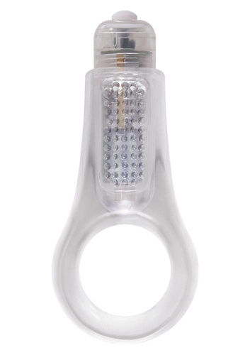 NS Novelties Firefly Couples Ring - виброкольцо, 8х3 см (прозрачный)