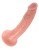 Фаллоимитатор на присоске King Cock 7, 18х4 см (телесный)