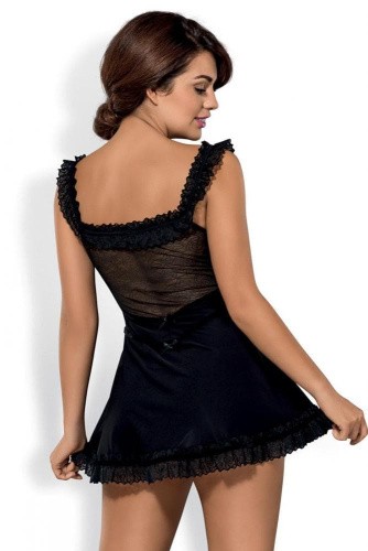 Сексуальный комплект Obsessive Floresita chemise  (S/M)