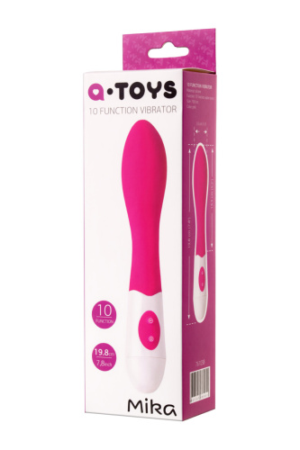 Mika Toyfa A-Toys - Силиконовый вибратор, 19.8х3.5 см