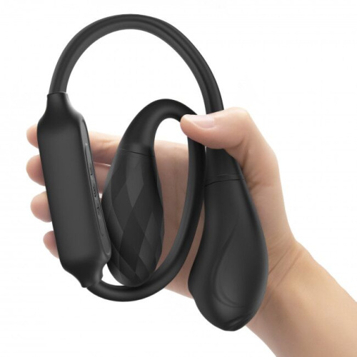 Dorcel Dual Explorer вибратор на гибкой сцепке со стимуляцией пальчиком, (черный)
