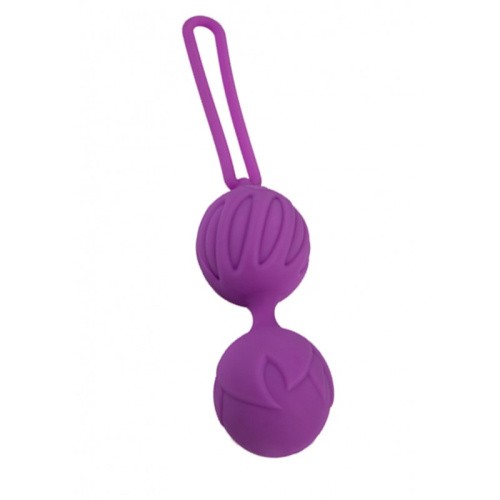 Adrien Lastic Geisha Lastic Balls BIG Magenta (L) - вагинальные шарики (фиолетовые), 3.9 см