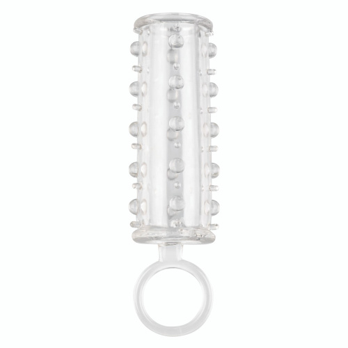 CalExotics Sensation Enhancer - рельефная насадка с открытой головкой, 11,5х2,5 см (прозрачный)
