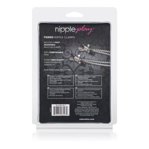 Tiered Nipple Clamps - Зажимы для сосков, 5.7х2.5 см