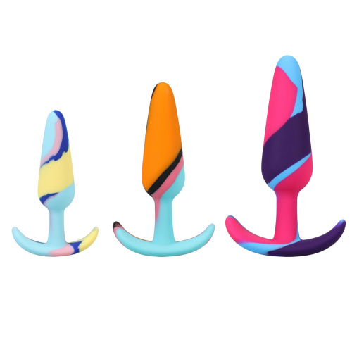 Набір анальних пробок Doc Johnson Mood Naughty 1 Kaleidoscope Trainer Set - купити в Україні | Секс шоп SEX-SHOP.ua