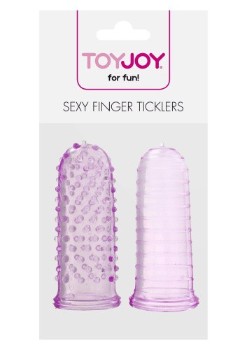 Toy Joy Sexy Finger Ticklers - Набор насадок на палец, 7х3 см (пурпурный)
