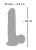 Medical Silicone Pulsating Vibrator - Реалистичный вибратор с функцией пульсации, 20х4.4 см
