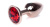 Анальная пробка Jewellery Red Gold Plug - размер S Анальная пробка Jewellery Red Gold Plug - размер S