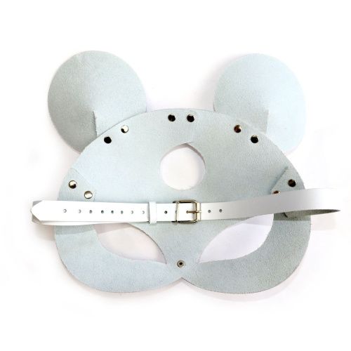 Кожаная маска мышки Art of Sex - Mouse Mask белая