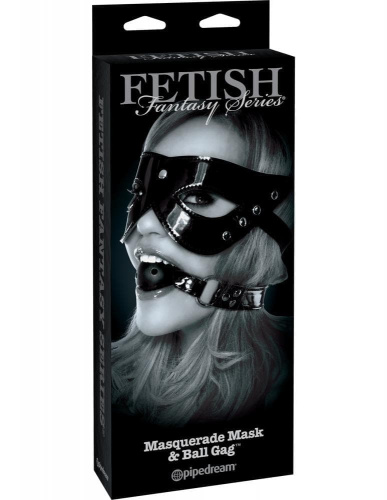 Masquerade Mask & Ball Gag - Набор