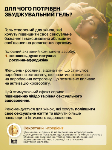 Збуджуючий гель для жінок Intt Excitation, 15 мл - купити в Києві, Україні