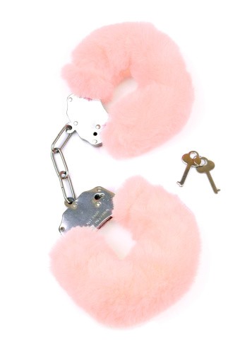 Fetish Boss Series Furry Cuffs Light - Наручники (рожеві) - купити в Києві, Україні