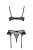 Комплект Passion KERRIA SET WITH OPEN BRA black, L/XL