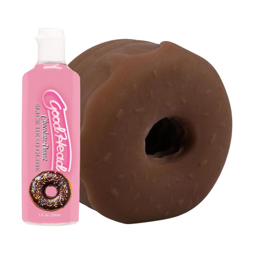 Набір для мінету Doc Johnson GoodHead Chocolate Donut Blowjob Set - купити в Україні | Секс шоп SEX-SHOP.ua