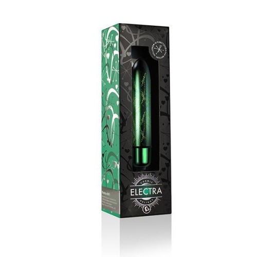 Rocks Off RO-90mm Cosmic Delight Electra - вибропуля с голографическим покрытием, 9х1.6 см. (зелёный)