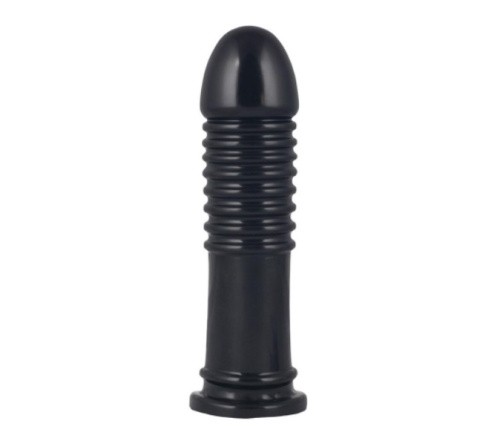 LoveToy King-Sized Anal Bumper - Огромная анальная пробка, 21х5.6 см (чёрный)