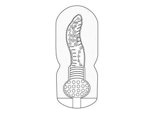 Genmu Missy Touch - Потрясающий мастурбатор с эффектом отсоса, 15х6.7см (белый)