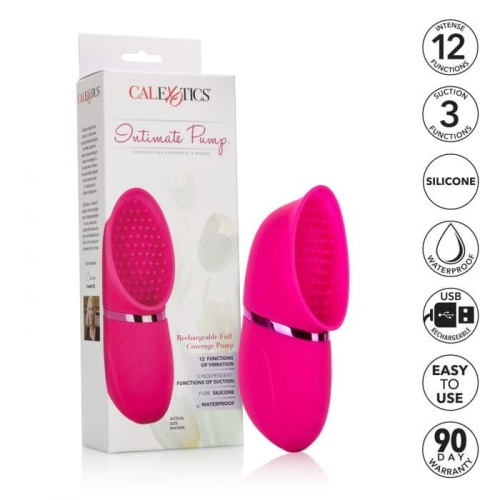 CalExotics Full Coverage Pump - Помпа для клитора с вибрацией, 7.5х4.5 см