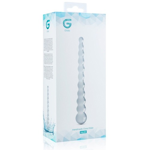 Gildo Glass Dildo No.20 - скляний ділдо, 21х3.4 см (прозорий) - купити в Києві, Україні