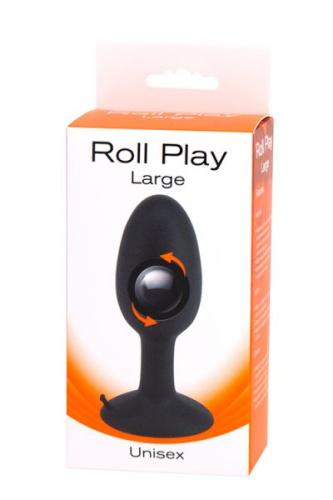 Seven Creations Roll Play Large - анальная пробка с шариком внутри, 10,4х4,1 см (L)
