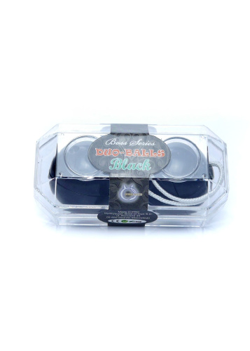 Duo-Balls Black - Вагинальные шарики, 3,5 см (черный)