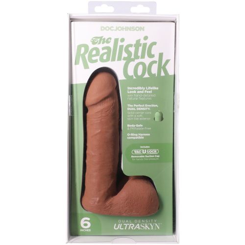 Фаллоимитатор Doc Johnson The Realistic Cock ULTRASKYN 6 Inch, 17,3 см