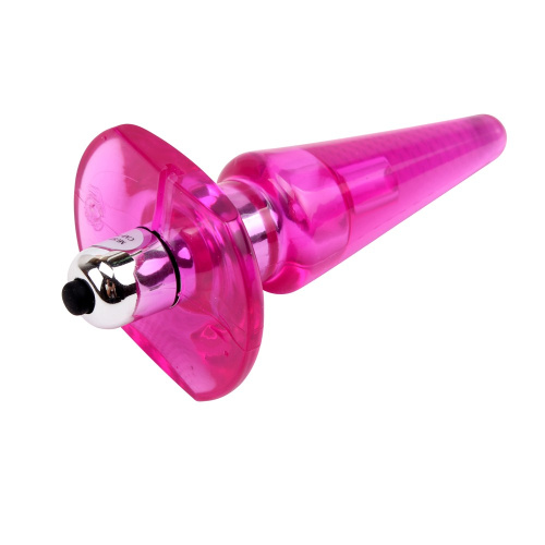 Chisa Hi-Basic Nicole's Vibra Plug Pink - Анальная пробка с вибрацией, 12.5х3.2 см (розовый)