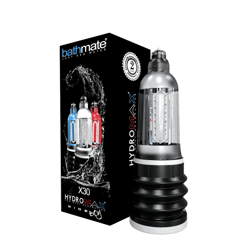Bathmate Hydromax X30 Wide Boy - Гидропомпа для увеличения фаллоса, 29х5.6 см (прозрачный)