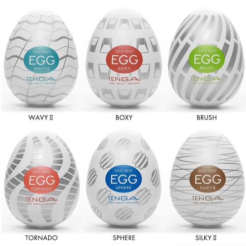 Набор мастурбаторов Tenga Egg New Standard Pack, 6 шт