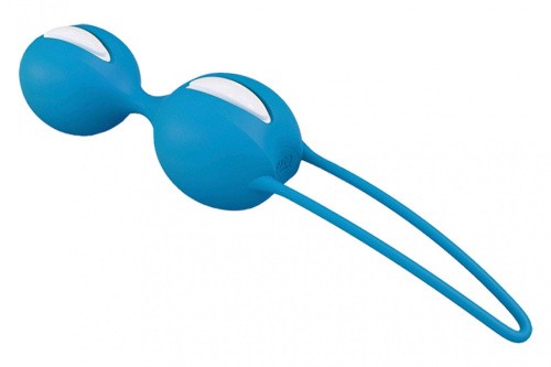 Fun Factory Smartballs Duo вагинальные шарики, 9.5х3.6 см (голубой)