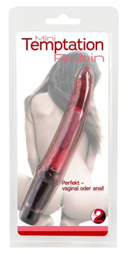 Temptation Rubin - Вибратор, 16 см (красный)
