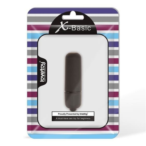 X-Basic Bullet Mini One Speed - Вибропуля, 8 см (черный)