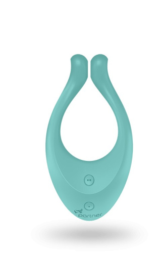 Satisfyer Endless Love (ex. Partner Multifun 1) - многофункциональный вибратор для пар, 13х6,5х3,5 см (бирюзовый)
