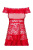 Эротический комплект Obsessive Flores chemise (Красный, S/M) Эротический комплект Obsessive Flores chemise (Красный, S/M)