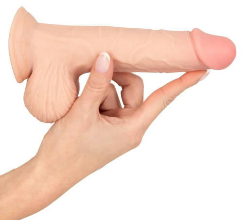 Orion NS Dildo with movable skin - Релистичный фаллоимитатор, 18,7 см (телесный)