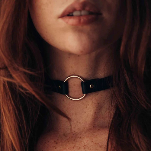 Bijoux Indiscrets MAZE Single Choker - чокер, (чорний) - купити в Києві, Україні