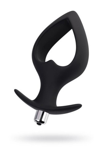 Toyfa Popo Pleasure Anal Plug Cordis L Vibro - Анальная пробка с вибрацией, 17х7.5 см (чёрный)