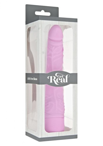 Get Real Classic Slim - Силиконовый вибратор, 21x4 см (фиолетовый)