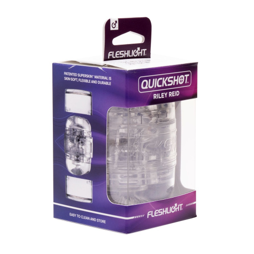 Fleshlight Quickshot Riley Reid компактный мастурбатор для пар и минета, 11 см
