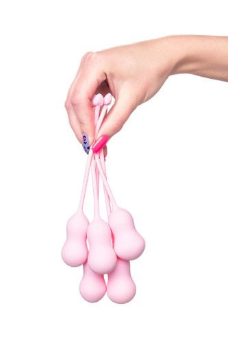 Flovetta By Toyfa Tulips - Набор вагинальных шариков, 5 шт (розовый)