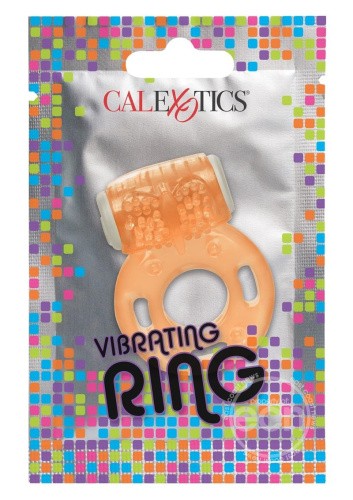 California Exotic Novelties Vibrating Ring - эрекционное виброкольцо для пениса, 1.25 см (оранжевое)