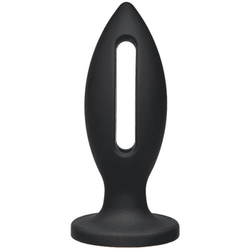 Doc Johnson Kink Lube Luge Premium Silicone Plug 6" - силиконовая анальная пробка, 14х5 см (черный)