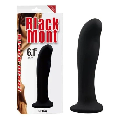 Black Mont Back Amor 6.1 " - Анальная пробка, 11,5х3,7 см (черный)