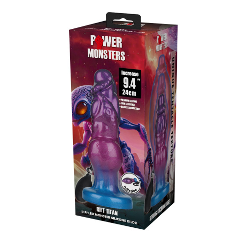 Надувной фэнтезийный фаллоимитатор - Power Monsters Rift Titan, 24 см